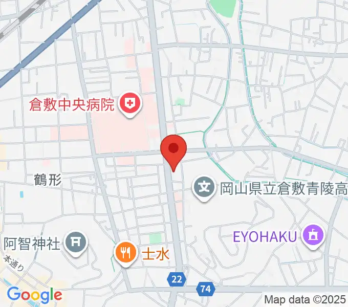 倉敷市文化交流会館の地図