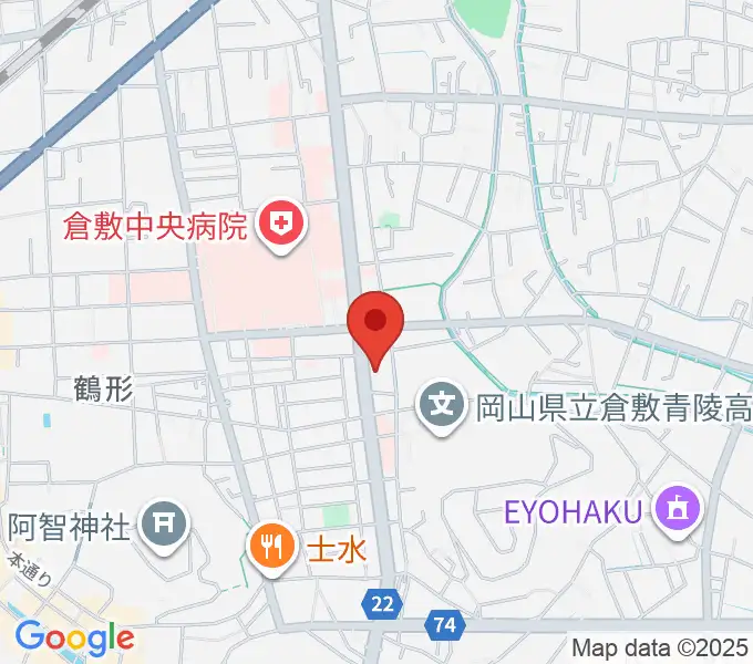 倉敷市文化交流会館の地図