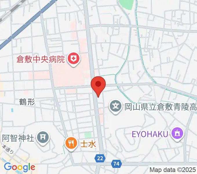 倉敷市文化交流会館の地図
