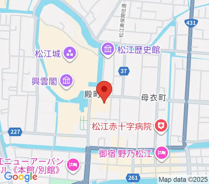 島根県民会館の地図