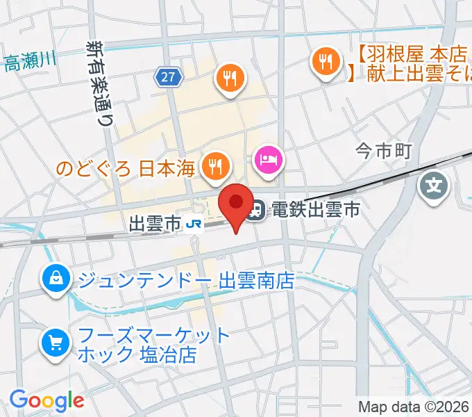 ビッグハート出雲の地図