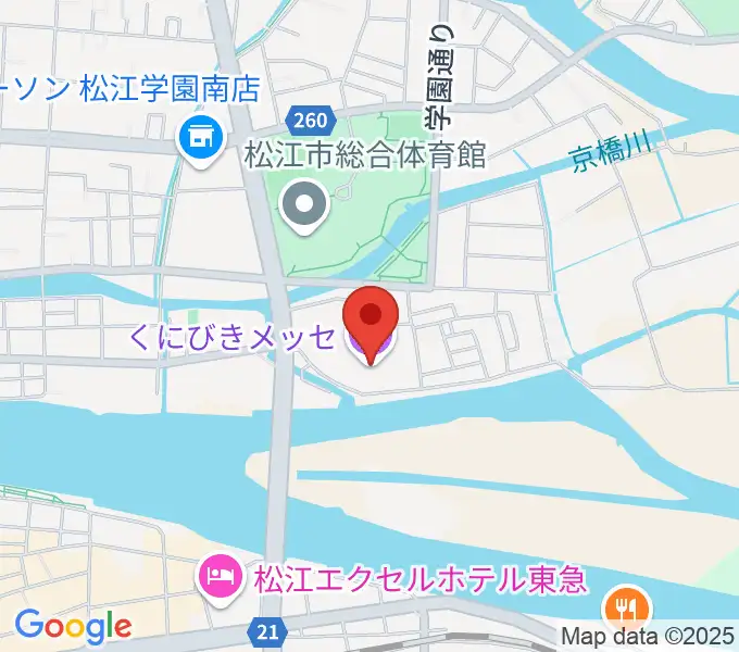くにびきメッセの地図