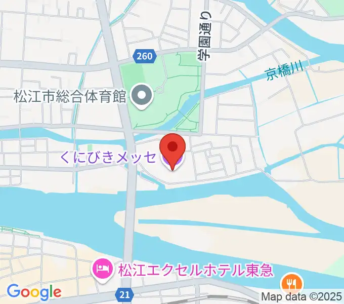 くにびきメッセの地図