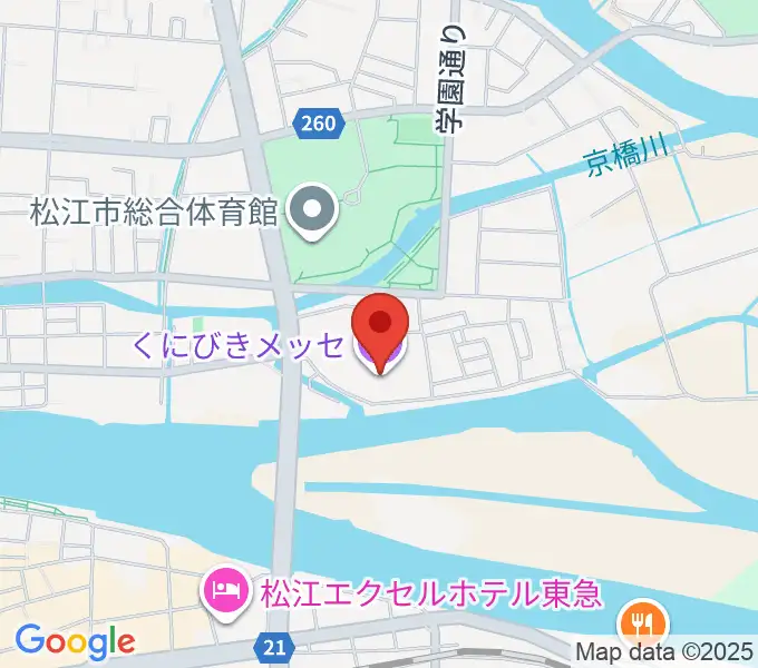くにびきメッセの地図