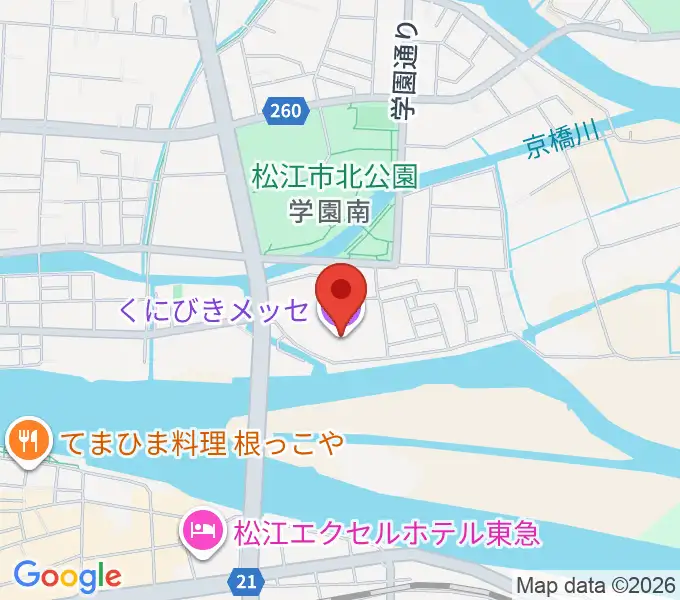くにびきメッセの地図