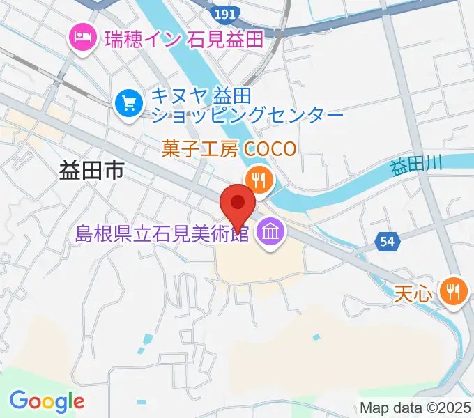 島根県立いわみ芸術劇場グラントワの地図