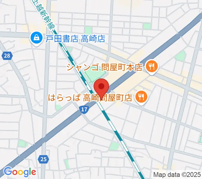 高崎シューベルトサロンの地図