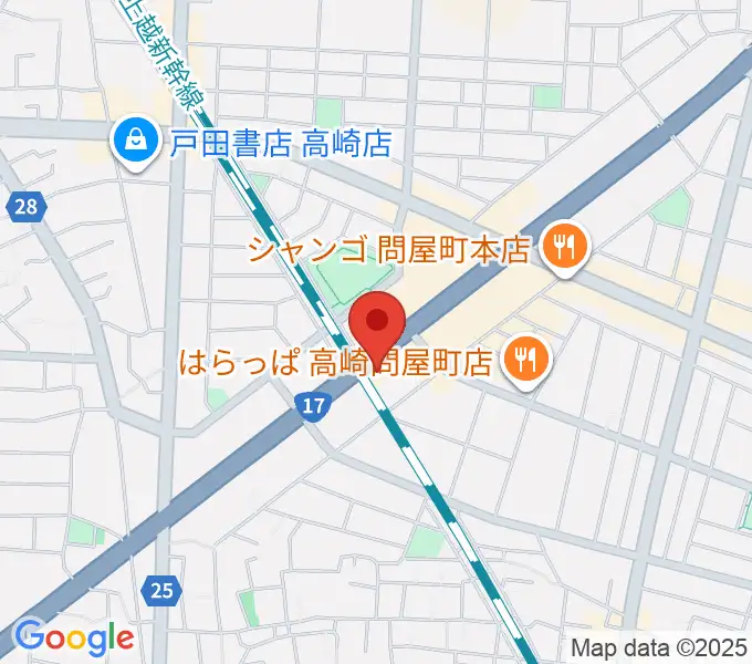 高崎シューベルトサロンの地図