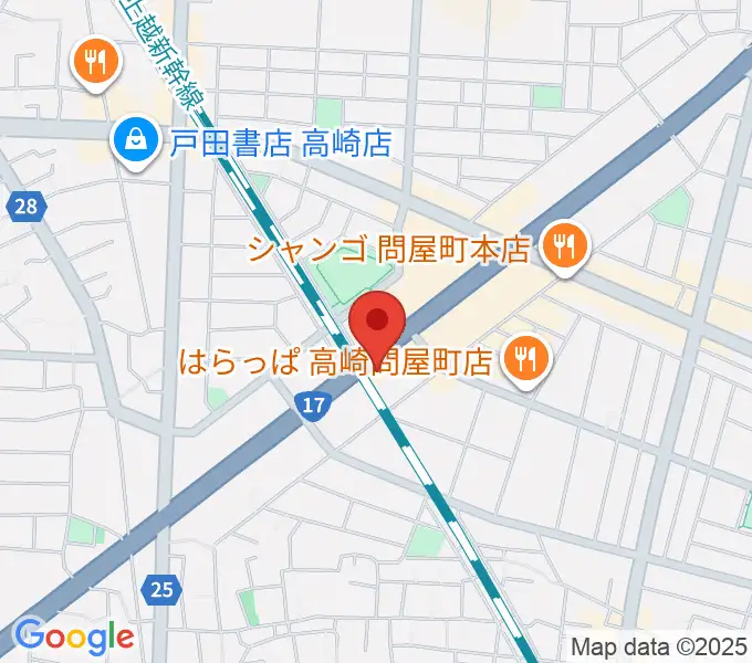 高崎シューベルトサロンの地図