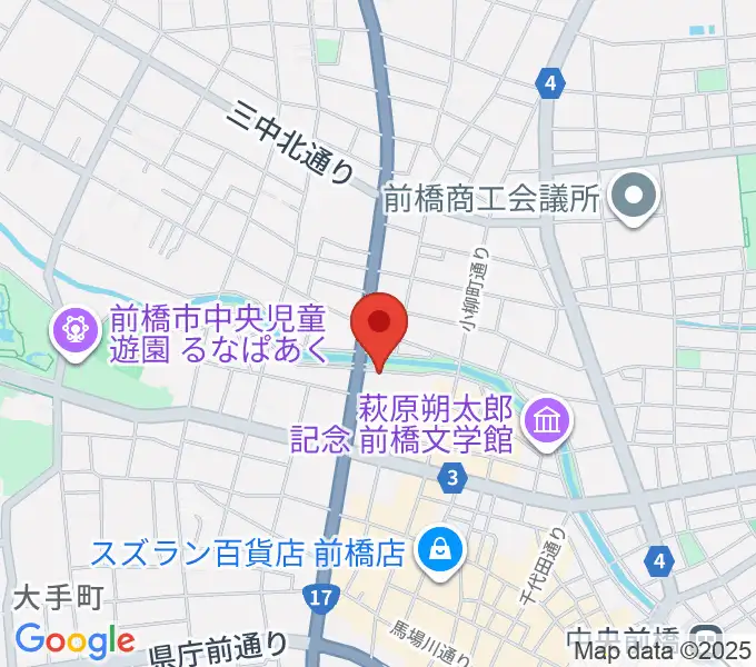 シューベルトサロン前橋の地図