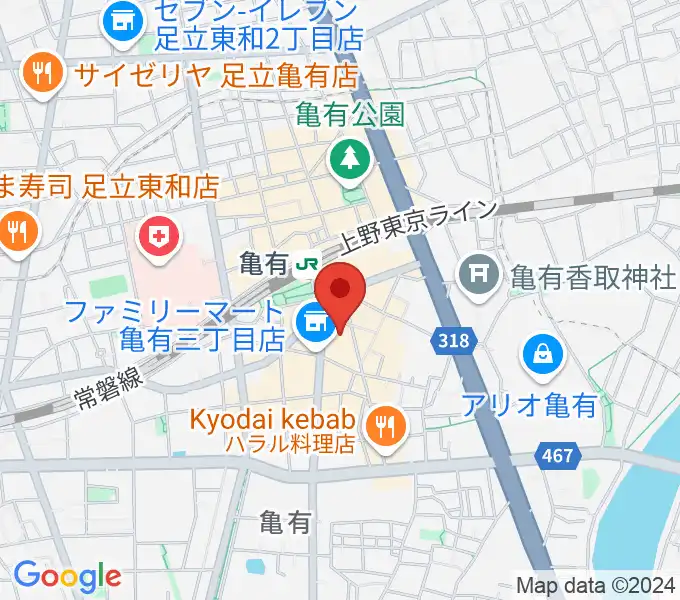 藍ほーるの地図