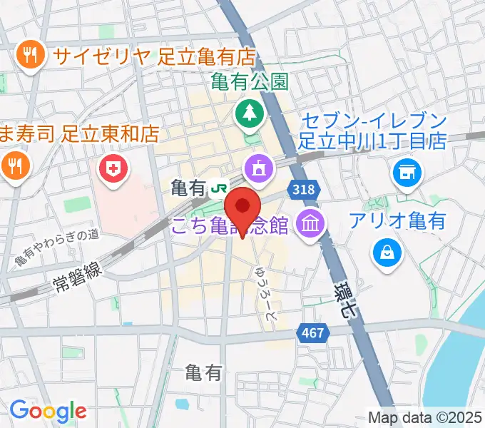 藍ほーるの地図