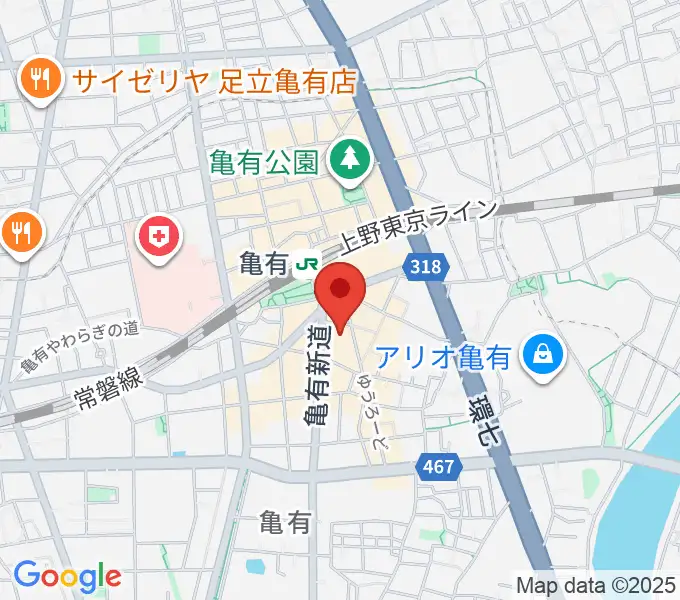 藍ほーるの地図