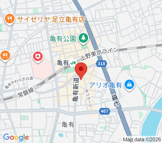 藍ほーるの地図