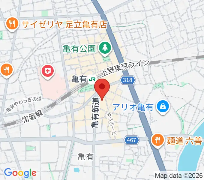 藍ほーるの地図