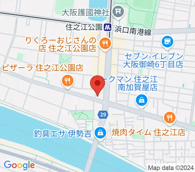 住之江スタジオの地図