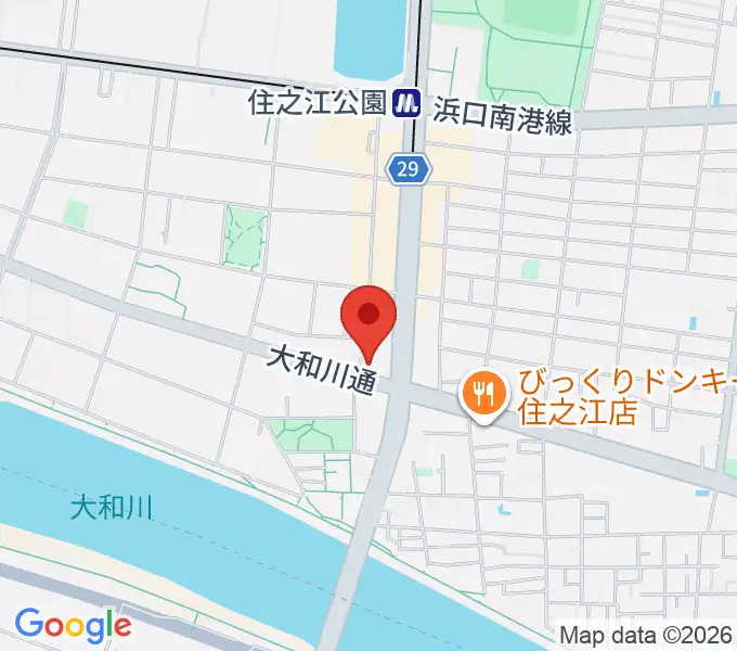 住之江スタジオの地図