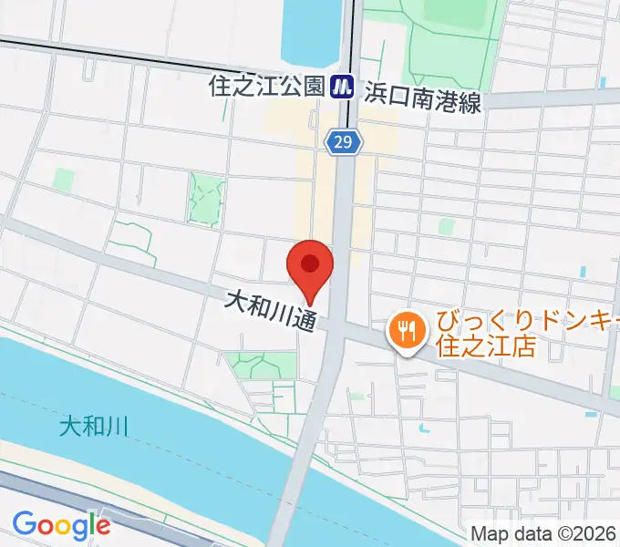 住之江スタジオの地図