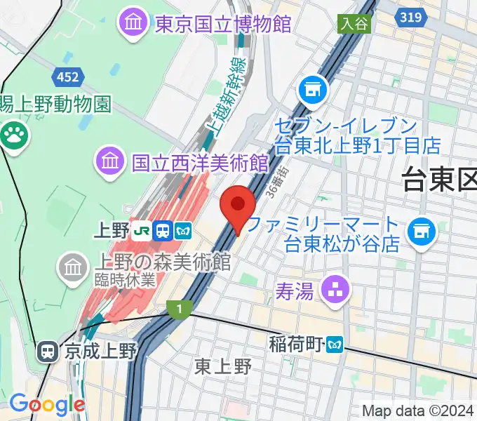 スタジオアンサンブルの地図