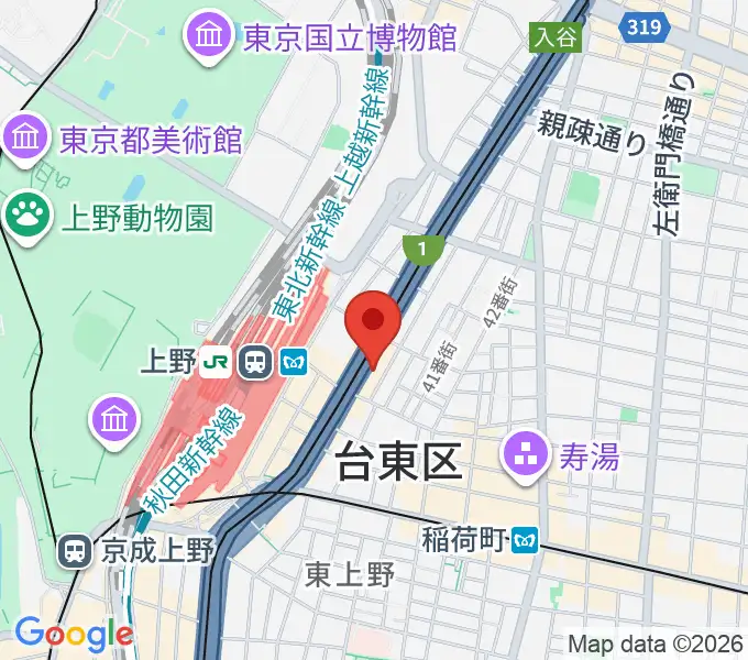 スタジオアンサンブルの地図