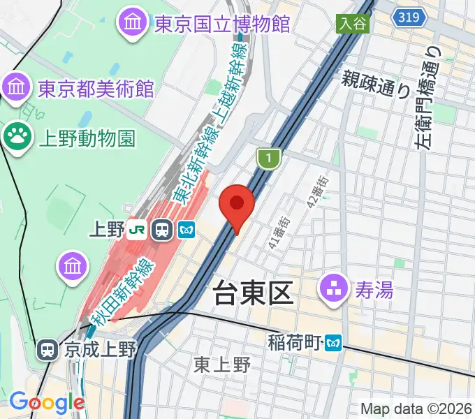 スタジオアンサンブルの地図