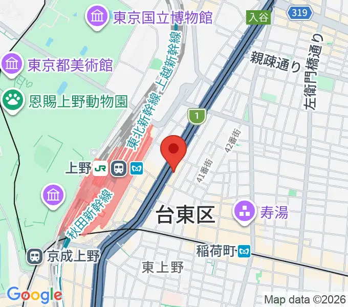 スタジオアンサンブルの地図