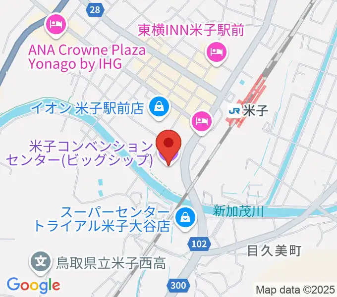 米子コンベンションセンター BiG SHiPの地図