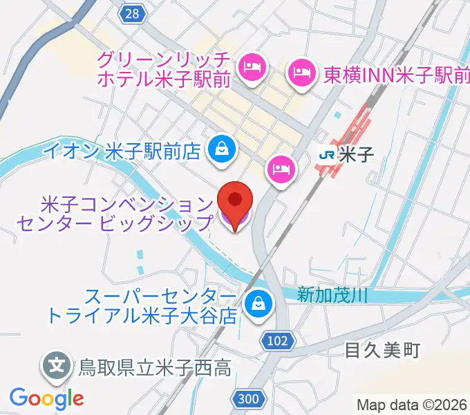 米子コンベンションセンター BiG SHiPの地図