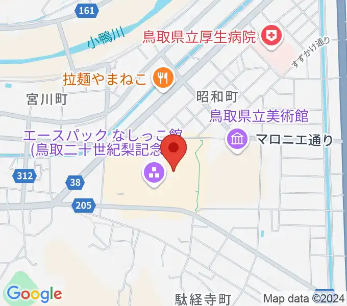 エースパック未来中心の地図