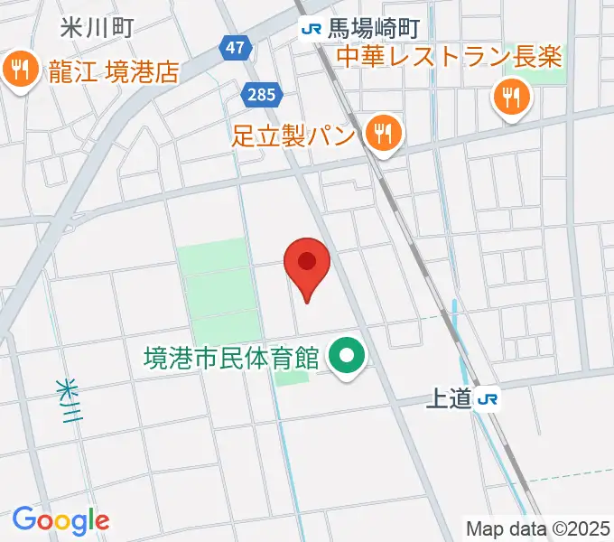 境港市文化ホールの地図