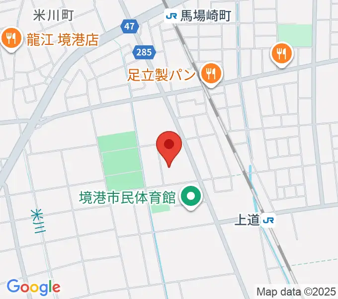 境港市文化ホールの地図
