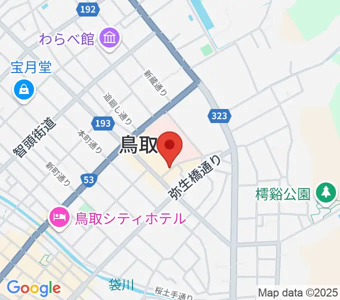 鳥取市民会館の地図