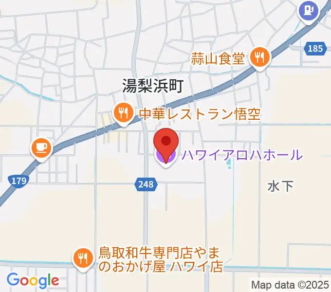 ハワイアロハホールの地図