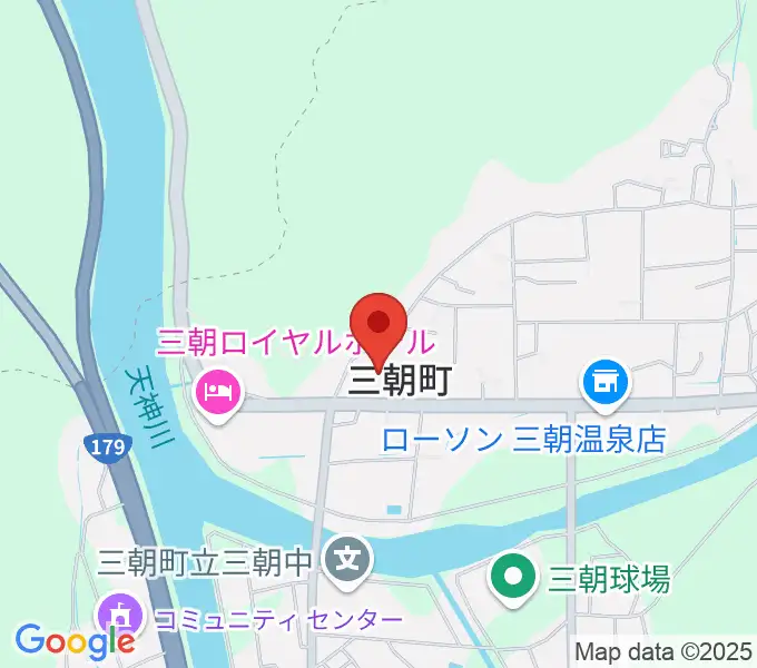 三朝町総合文化ホールの地図
