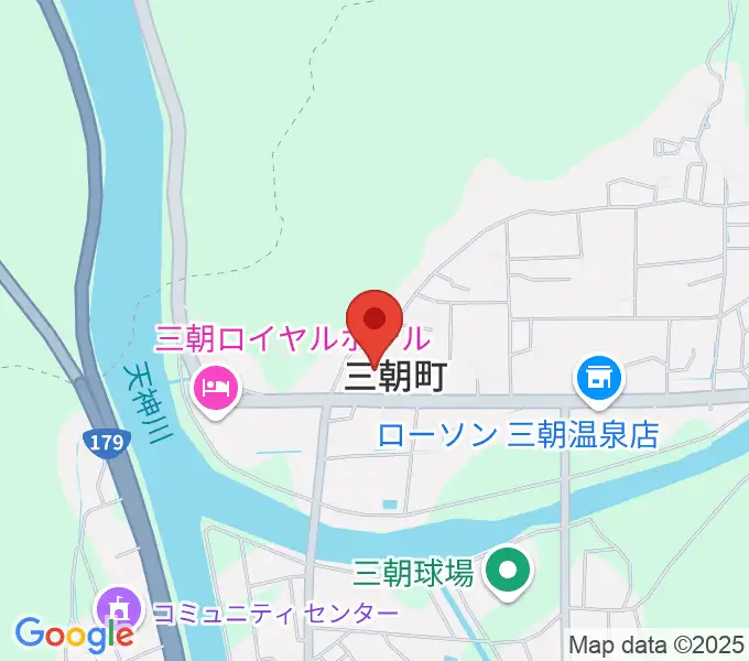 三朝町総合文化ホールの地図