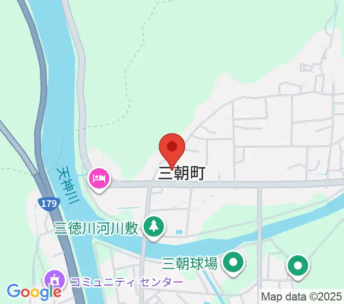三朝町総合文化ホールの地図