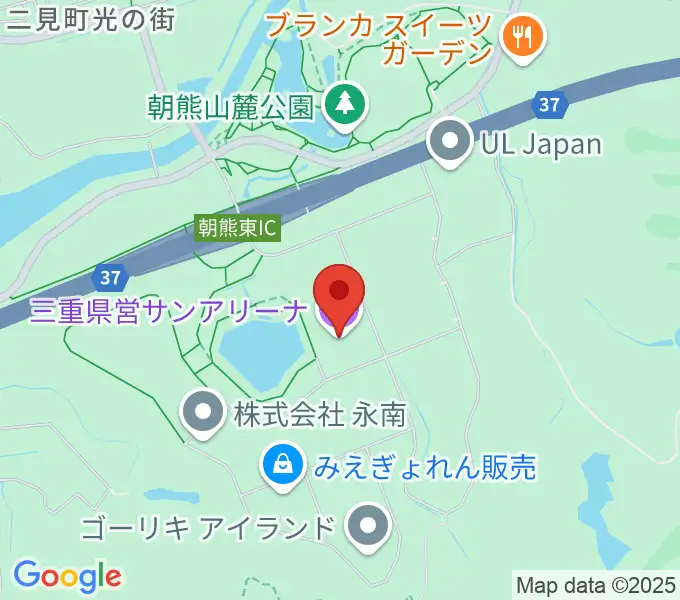 三重県営サンアリーナの地図
