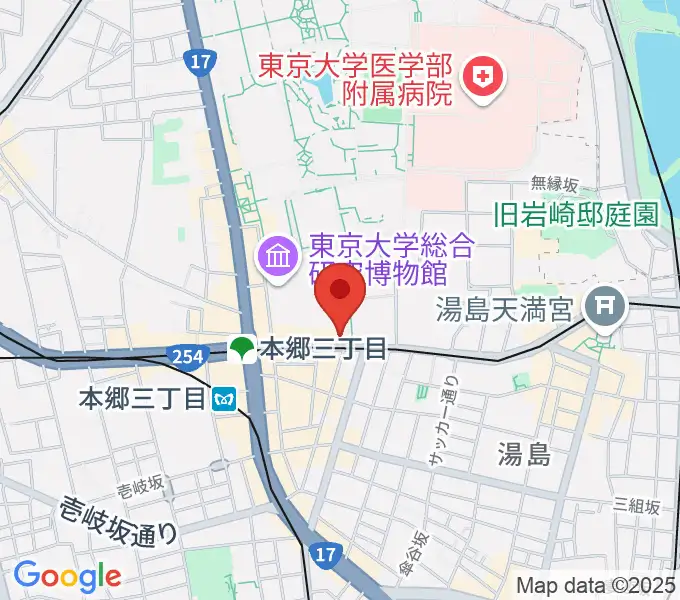 名曲喫茶カデンツァの地図