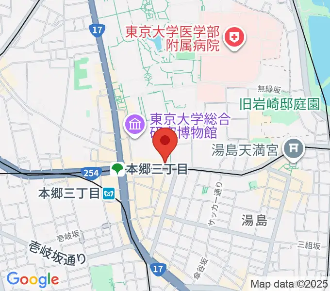 名曲喫茶カデンツァの地図