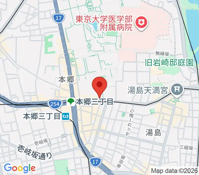 名曲喫茶カデンツァの地図