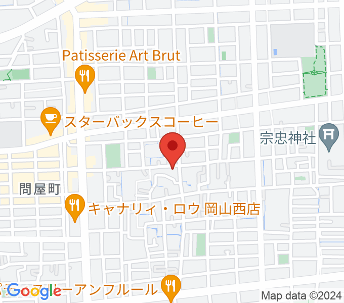 岡山Cafe SOHOの場所