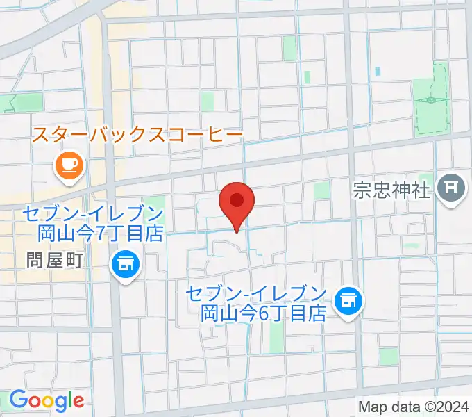 岡山Cafe SOHOの地図