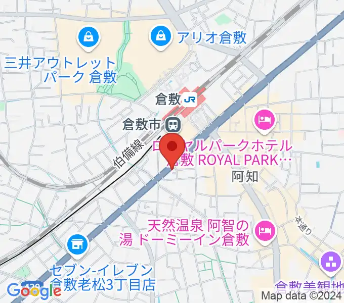 ライブハウス無限舎の地図