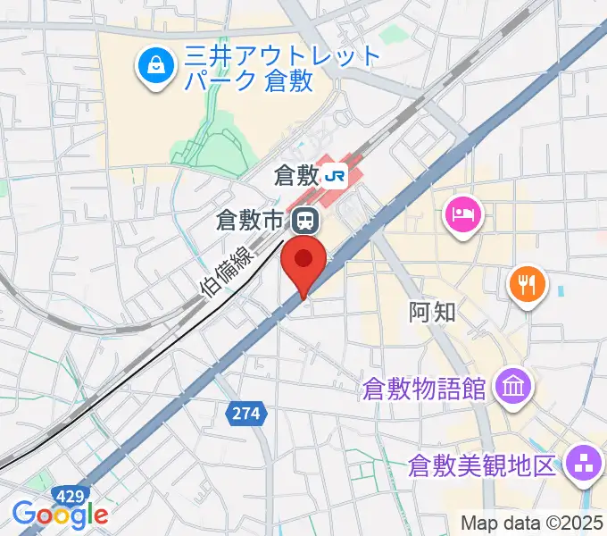 ライブハウス無限舎の地図