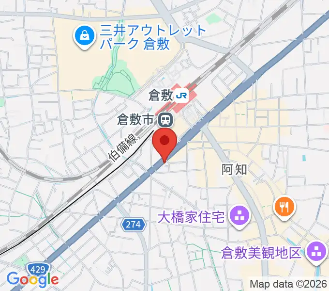 ライブハウス無限舎の地図
