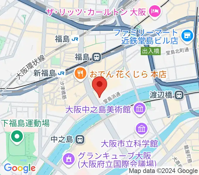 ABCホールの地図