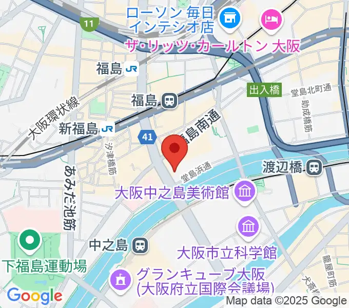 ABCホールの地図