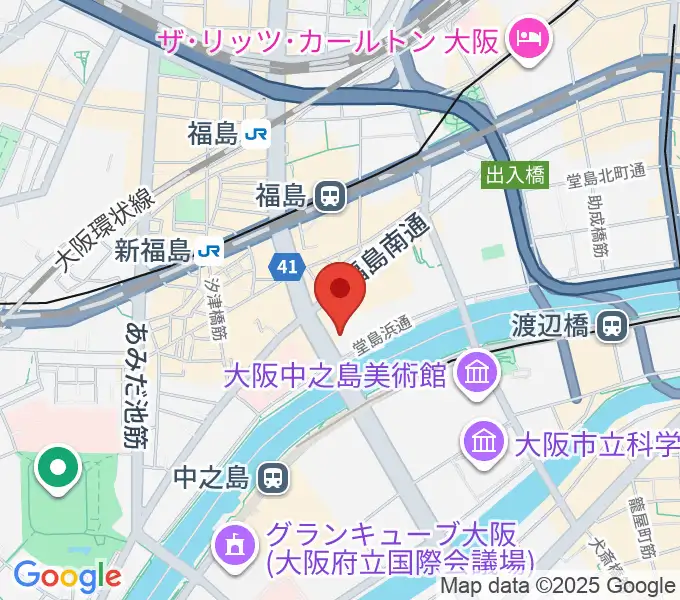 ABCホールの地図