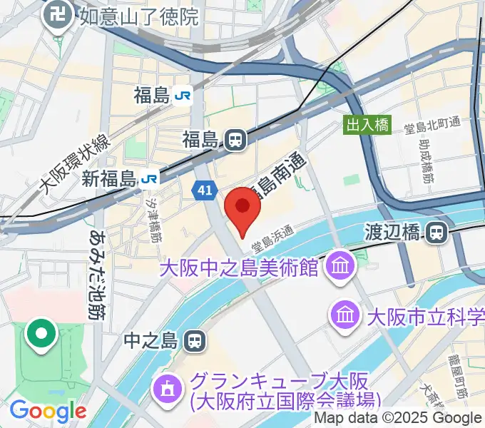 ABCホールの地図