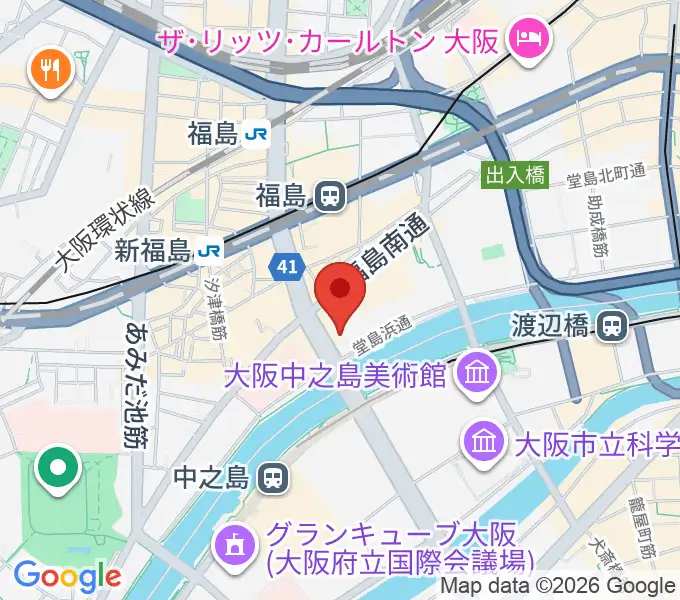 ABCホールの地図